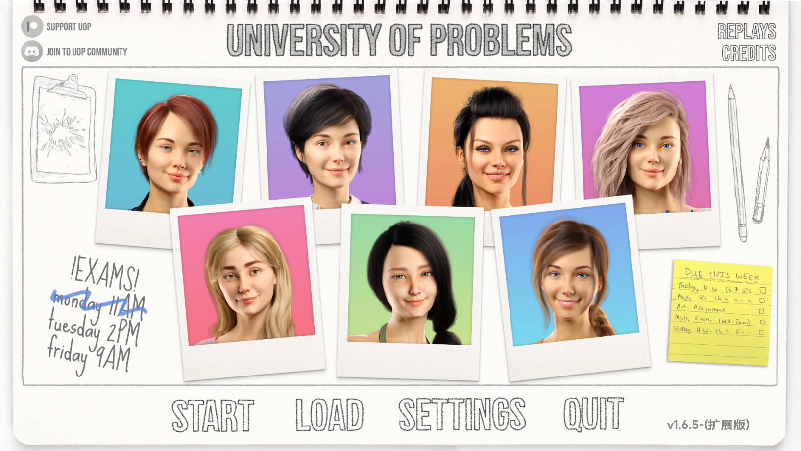 【欧美SLG/动态/汉化】问题大学 学院情缘 University of Problems v1.6.5 Extended 汉化中文[PC+安卓双端/15.70G/百度]-ACG游戏网
